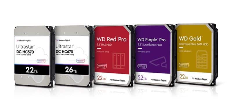 هارددیسک‌های 26 و SSD های 15 ترابایتی سرور وسترن دیجیتال