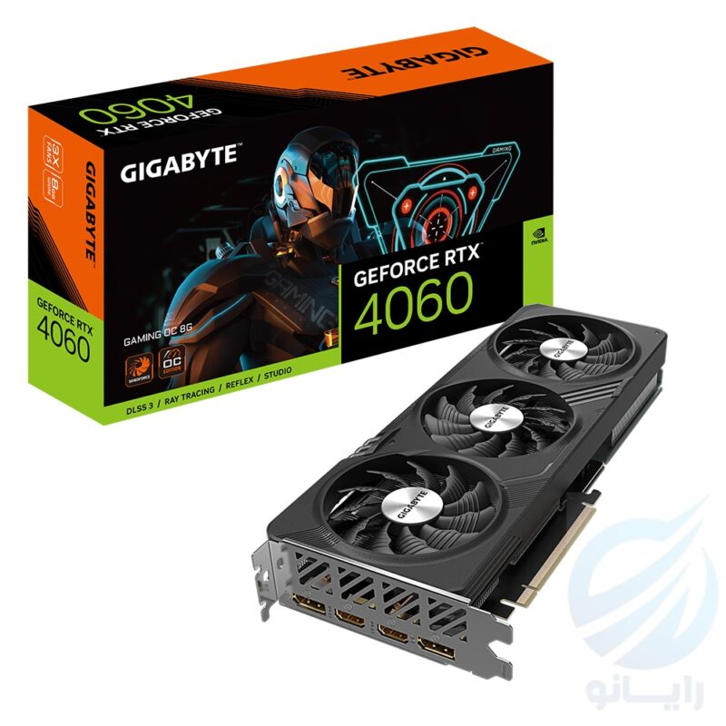 کارت گرافیک گیگابایت مدل Vga Gigabyte 4060 Gaming OC 8 GB