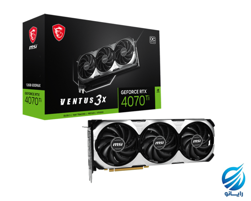 GEFORCE RTX 4070Ti ventus 3X 12G OC 1 کارت گرافیک ام اس ای