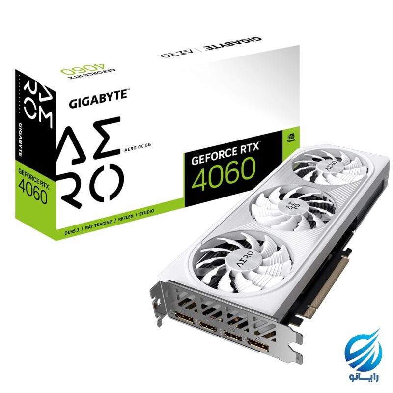 کارت گرافیک گیگابایت مدل Vga Gigabyte GeForce RTX 4060 AERO OC 8G