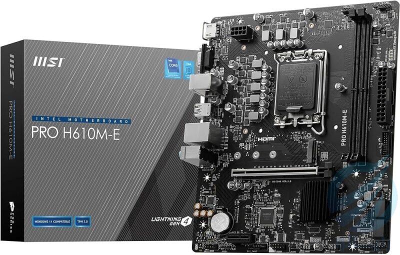 MOTHERBOARD MSI مادربرد DDR5 ام اس آی مدل PRO H610M-E