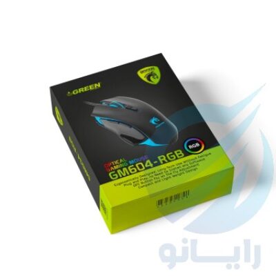 ماوس گیمینگ شرکت گرین green mouse gaming GM-604 RGB