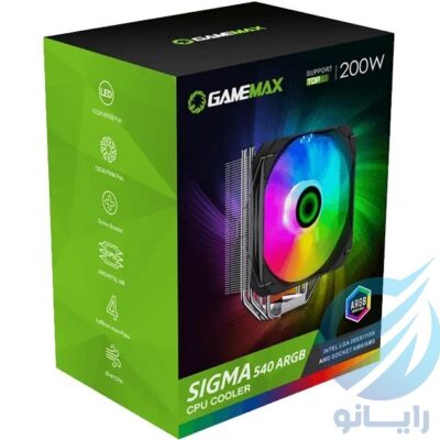 فن خنک کننده بادی GameMax گیم مکس مدل Sigma 540 ARGB