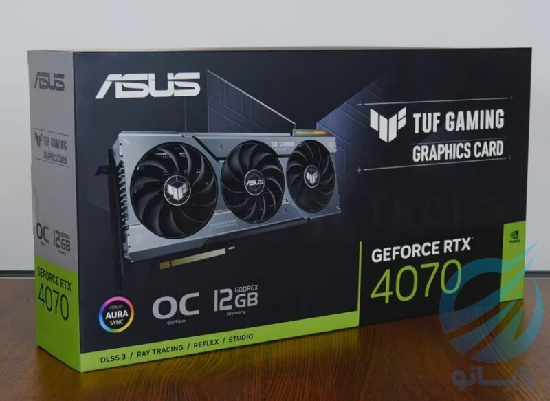 کارت گرافیک ایسوس مدل ASUS TUF Gaming RTX 4070 12GB GDDR6X OC Edition