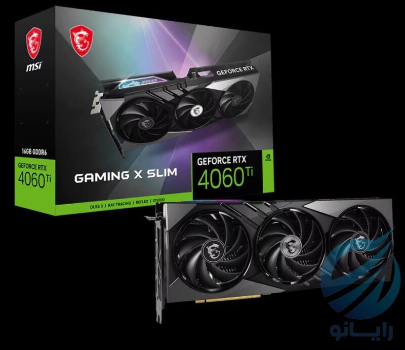 کارت گرافیک ام اس ای مدل MSI RTX 4060 TI 16GB GAMING X SLIM