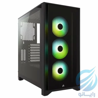 کیس کورسیر 4000X رنگ مشکی –قیمت خرید CASE CORSAIR 4000X iCUE RGB