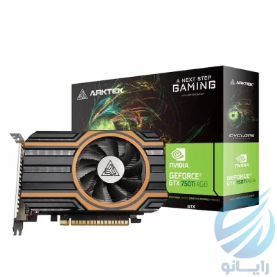 کارت گرافیک ارک تک GTX750Ti 4GB GDDR5 VGA ARKTEK GTX 750 Ti قیمت