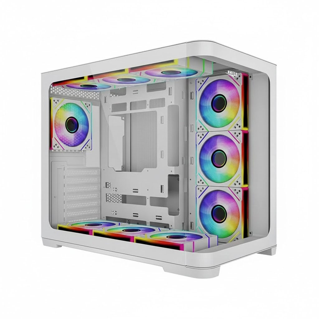 کیس کامپیوتر گیمینگ اوست مدل GT-AQ18-MW کیس کامپیوتر گیمینگ اوست مدل GT-AQ18-MW