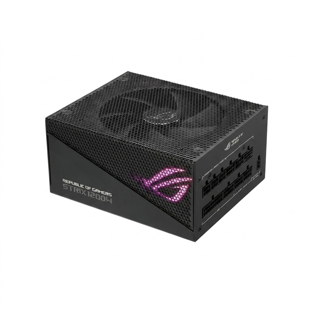 منبع تغذیه کامپیوتر ایسوس مدل ROG STRIX 1200W Aura Edition منبع تغذیه کامپیوتر ایسوس مدل ROG STRIX 1200W Aura Edition