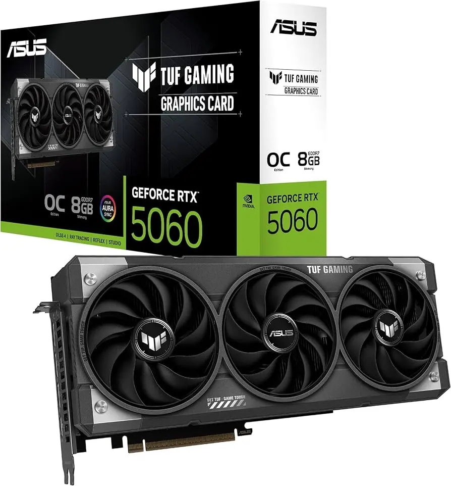 کارت گرافیک ASUS TUF Gaming GeForce RTX 5060 8GB بهترین قیمت خرید ایسوس سری تاف گیمینگ 5060 8 گیگابایت