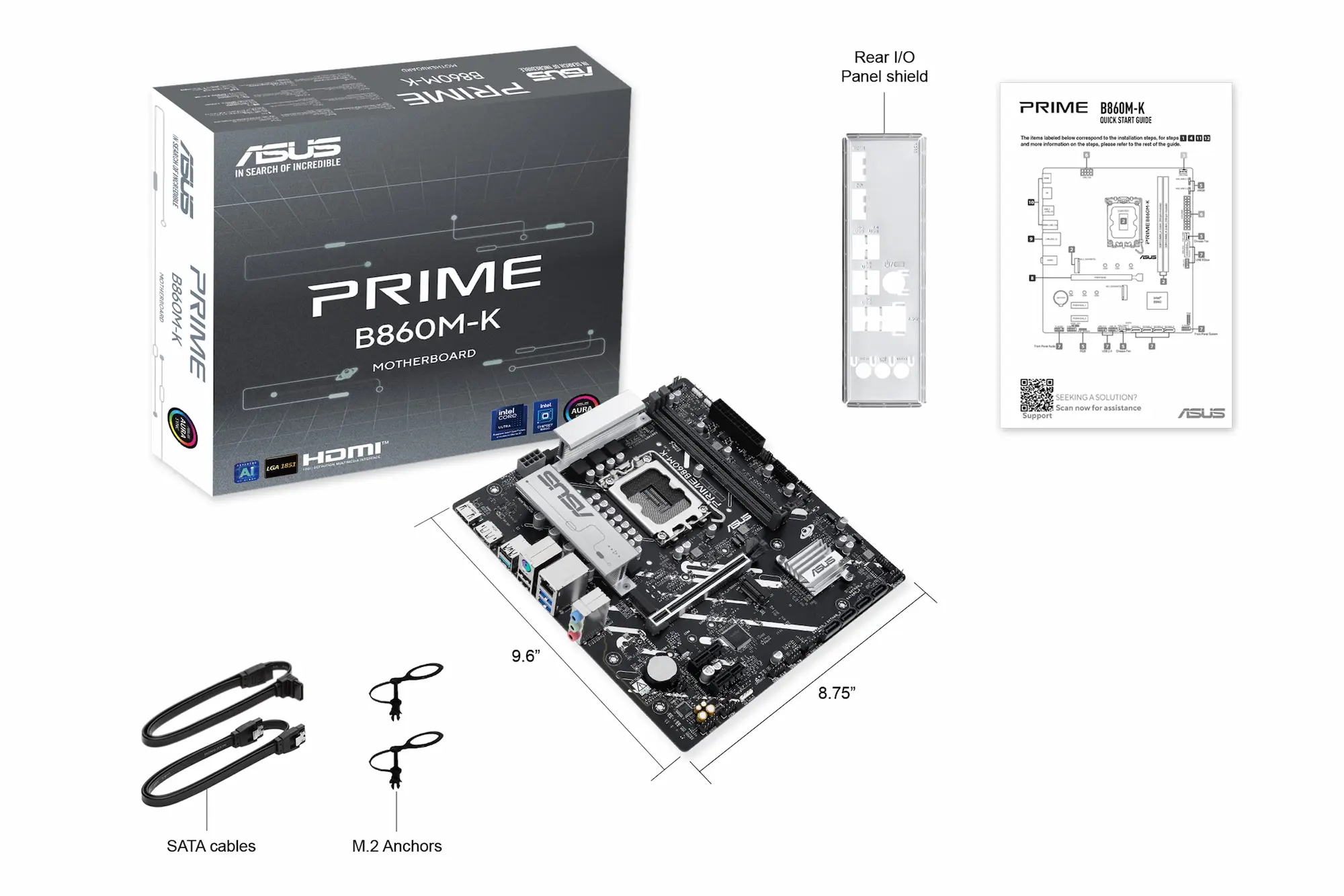 بهترین قیمت خرید این مادربرد پرایم Asus PRIME B860M-K B860MK