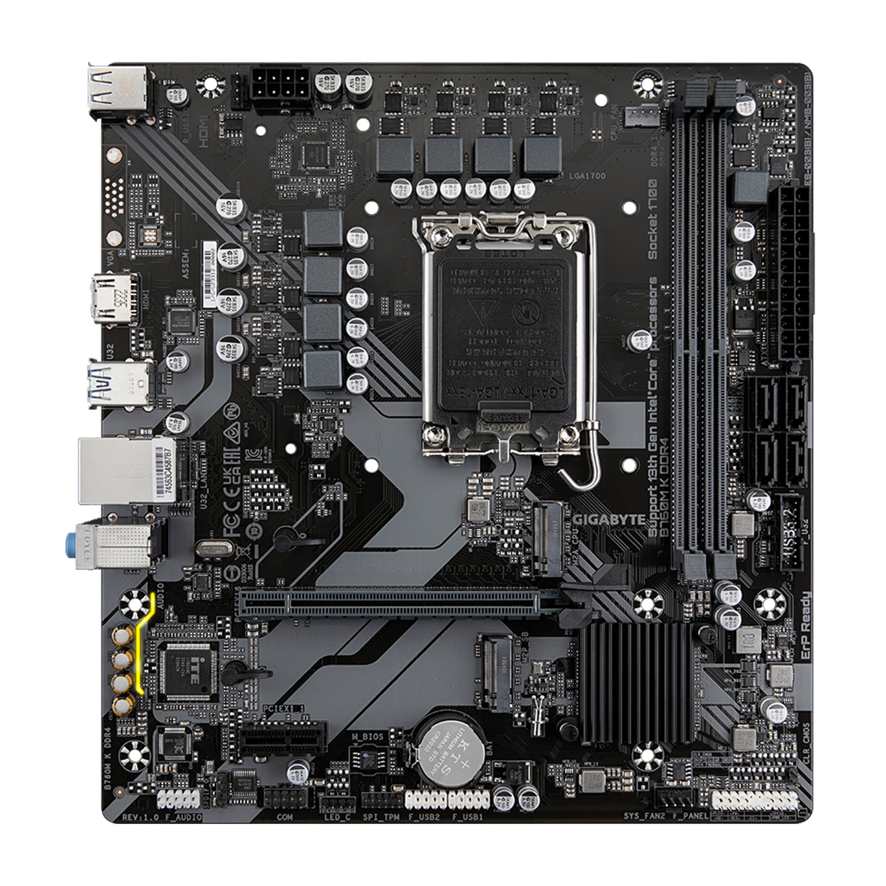 مادربرد گیگابایت مدل B760M K DDR4 rev. 1.0 مادربرد گیگابایت مدل B760M K DDR4 rev. 1.0