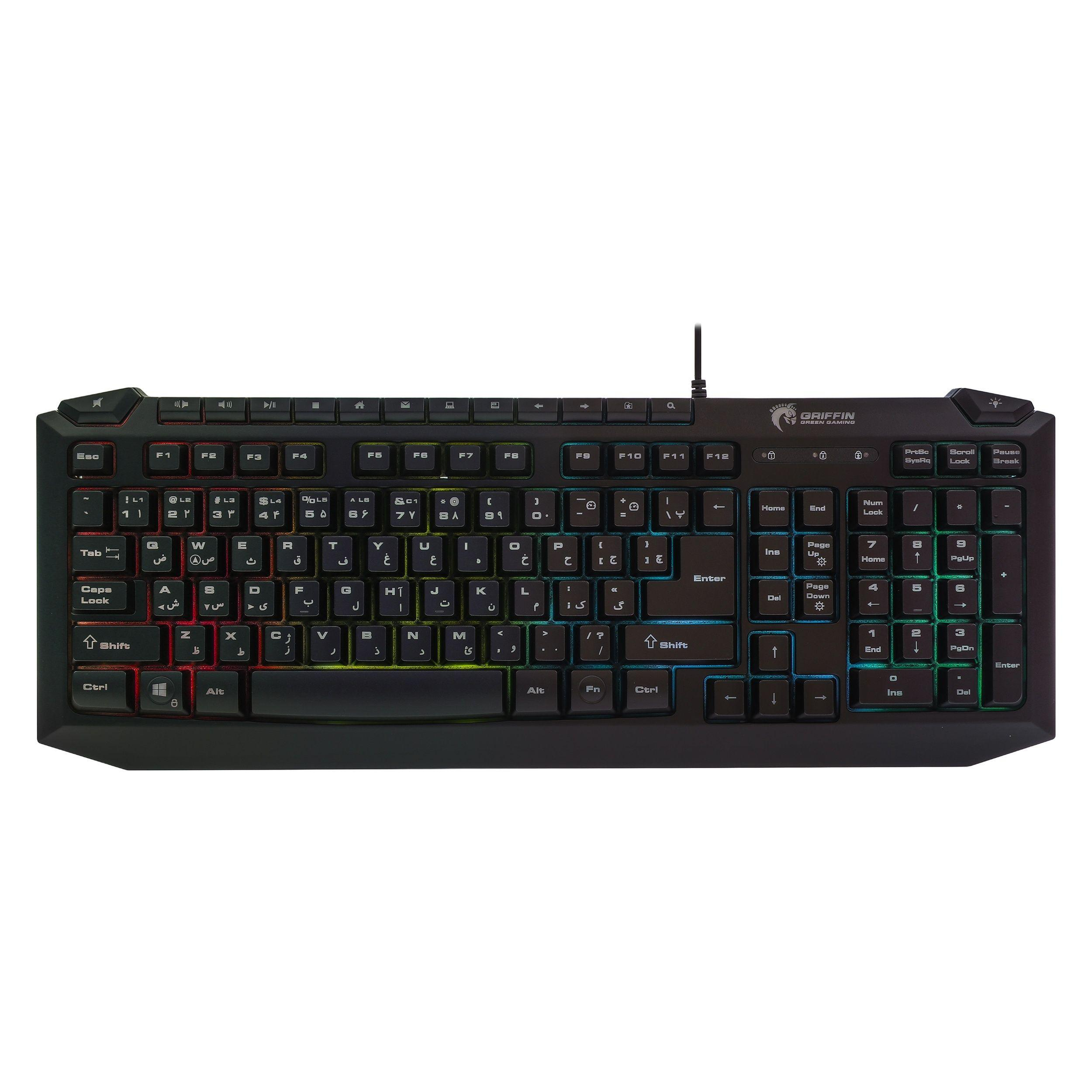 کیبورد گیمینگ گرین مدل GK701-RGB نورپردازی RGB Full-Size کیبورد گیمینگ گرین مدل GK701-RGB نورپردازی RGB Full-Size