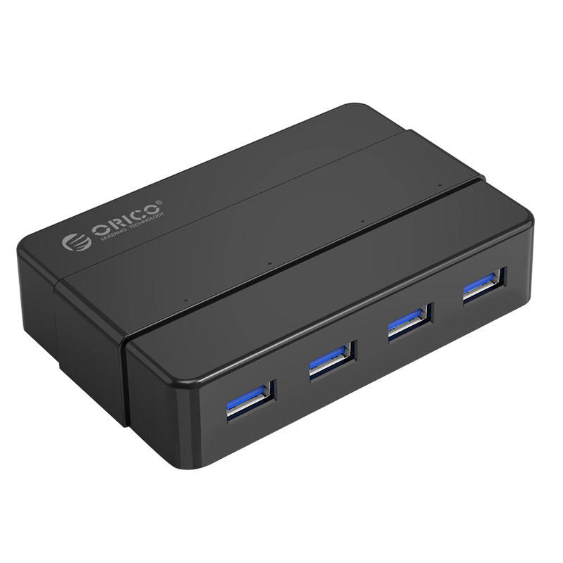 هاب 4 پورت USB3.0 اوریکو مدل H4928-U3-V1 با آداپتور هاب 4 پورت USB3.0 اوریکو مدل H4928-U3-V1 با آداپتور